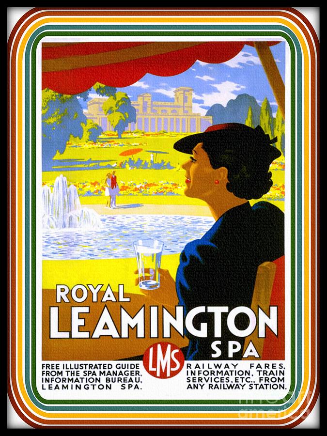 Royal Leamington Spa - Railway Poster Digital Art by Ian Gledhill