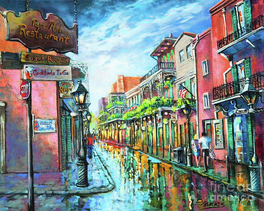 New Orleans Painting - Royal Lights by Dianne Parks