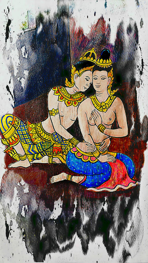 Royal Lovers Of Siam  Painting by Ian Gledhill