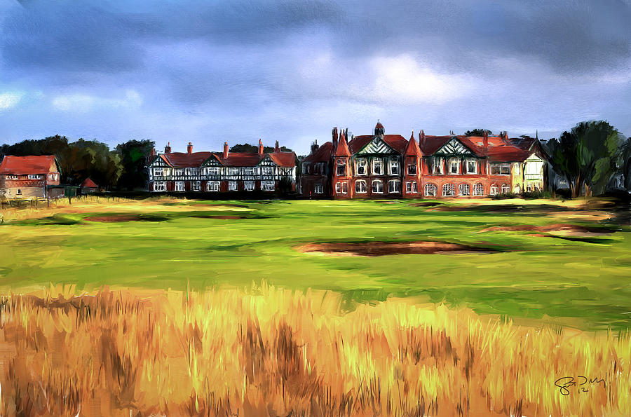 Golf Painting - Royal Lytham St. Annes Golf Club by Scott Melby