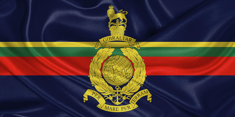 Royal Marines - R M Flag Digital Art by Serge Averbukh