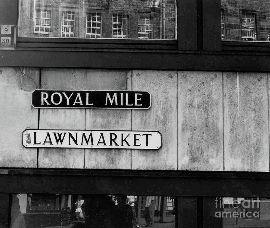 Black And White Photograph - Royal Mile Edinburgh by John S