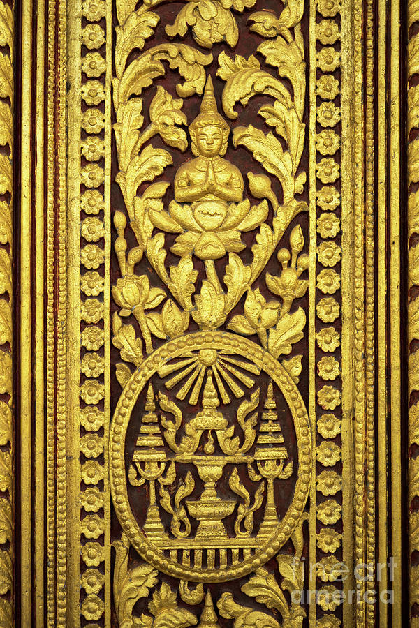 Royal Palace Gilded Door 01 Photograph by Rick Piper Photography