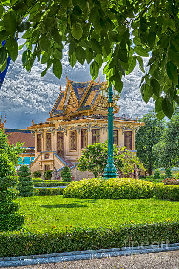 Royal Palace Phnom Penh Cambodia HDR12 Photograph by Rene Triay FineArt Photos