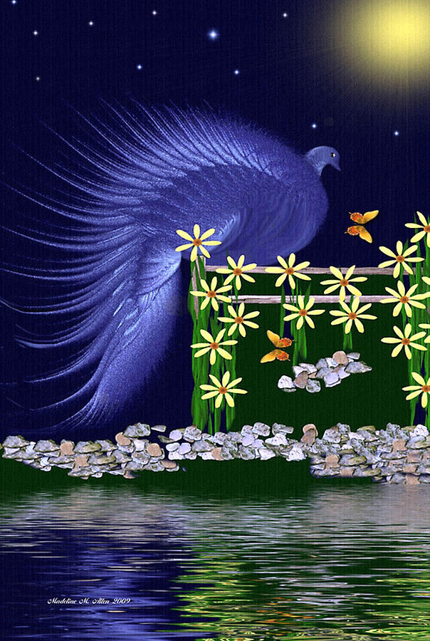Royal Peacock Digital Art by Madeline  Allen - SmudgeArt