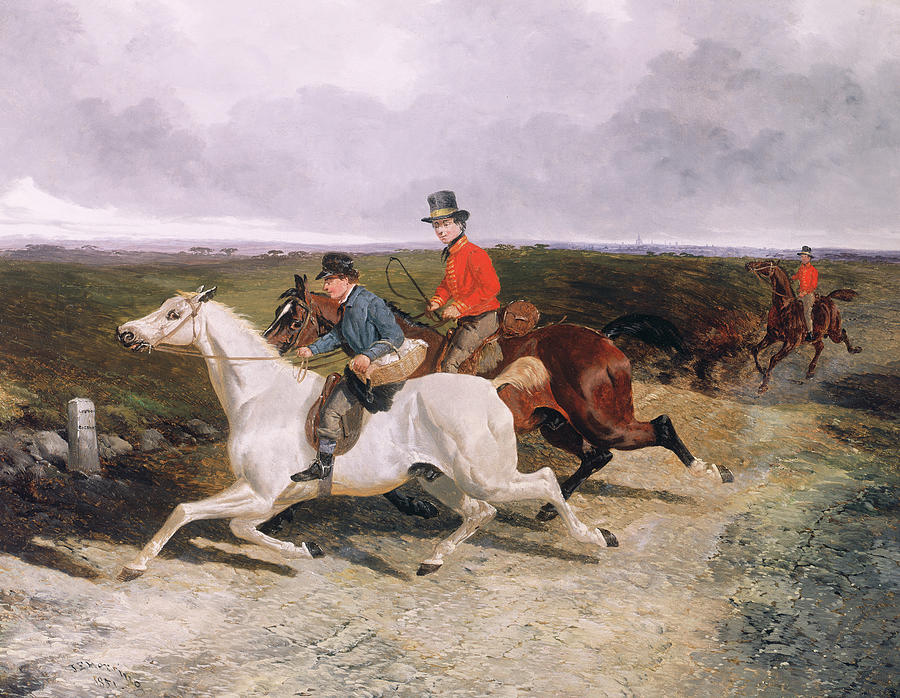 Horse Painting - Royal Servants on the Road to Windsor by John Frederick Herring Snr