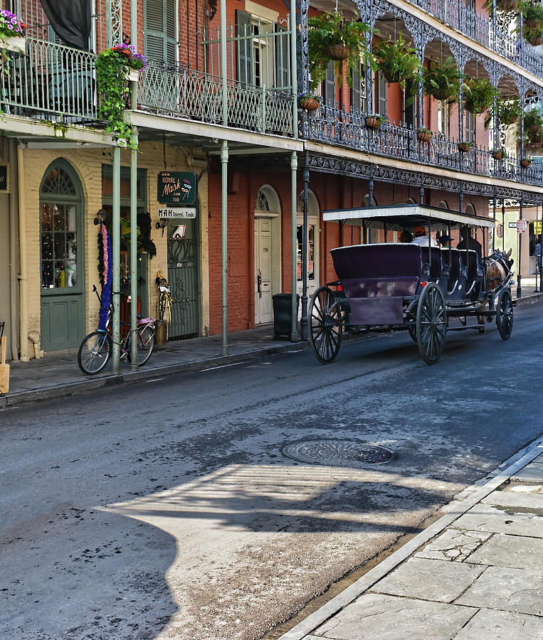 Royal Street Carriage Ride - French Quarter - New Orleans Photograph by Greg Jackson