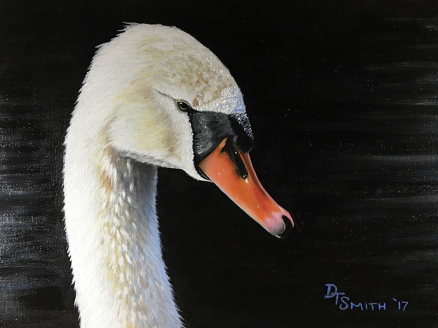 Swan Painting - Royal Swan by Daniel Smith