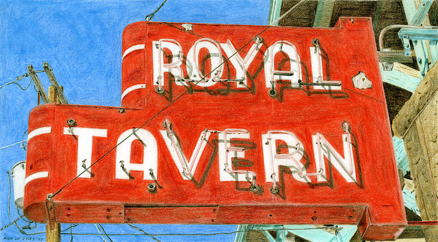 Royal Tavern Drawing by Rob De Vries