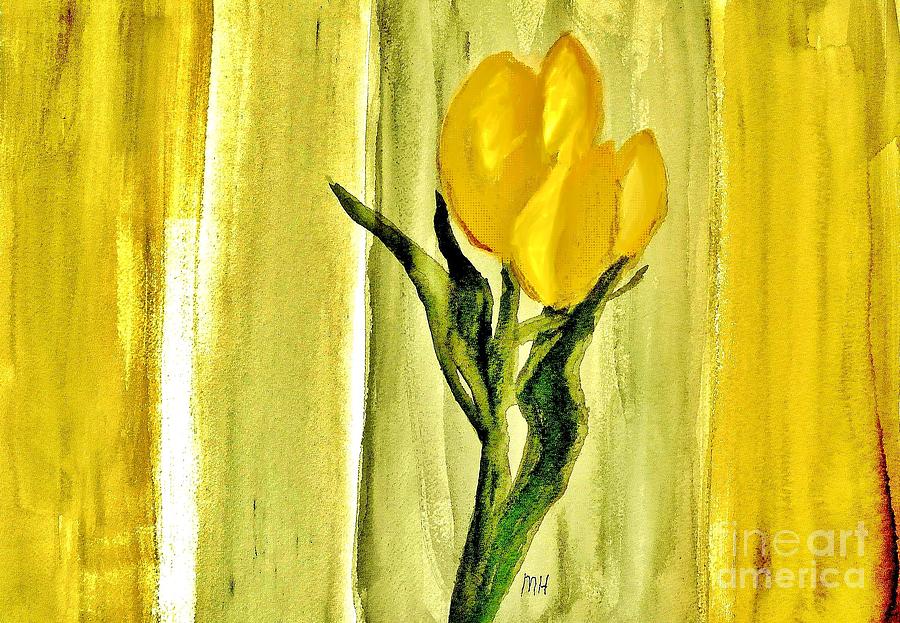 Royal Tulips in Yellow Painting by Marsha Heiken