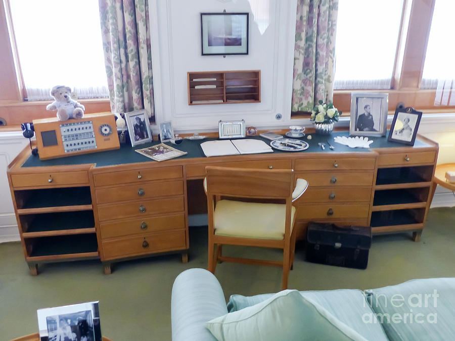 Royal Yacht Britannia - the Queens office Photograph by Rod Jones