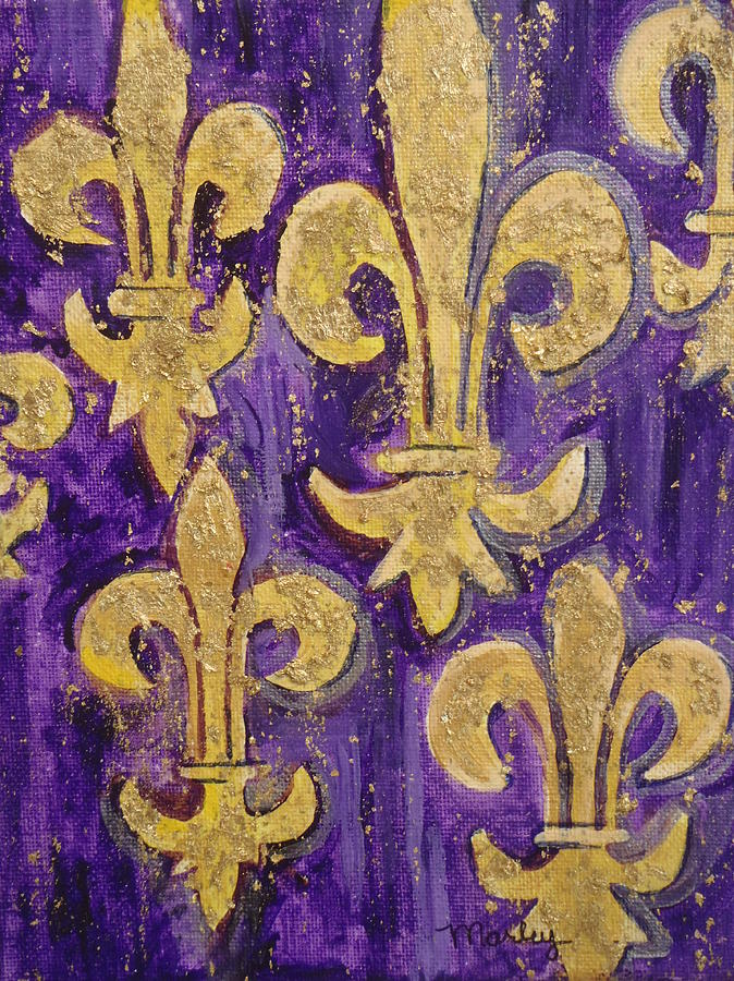 New Orleans Painting - Royale de Lis by Made by Marley