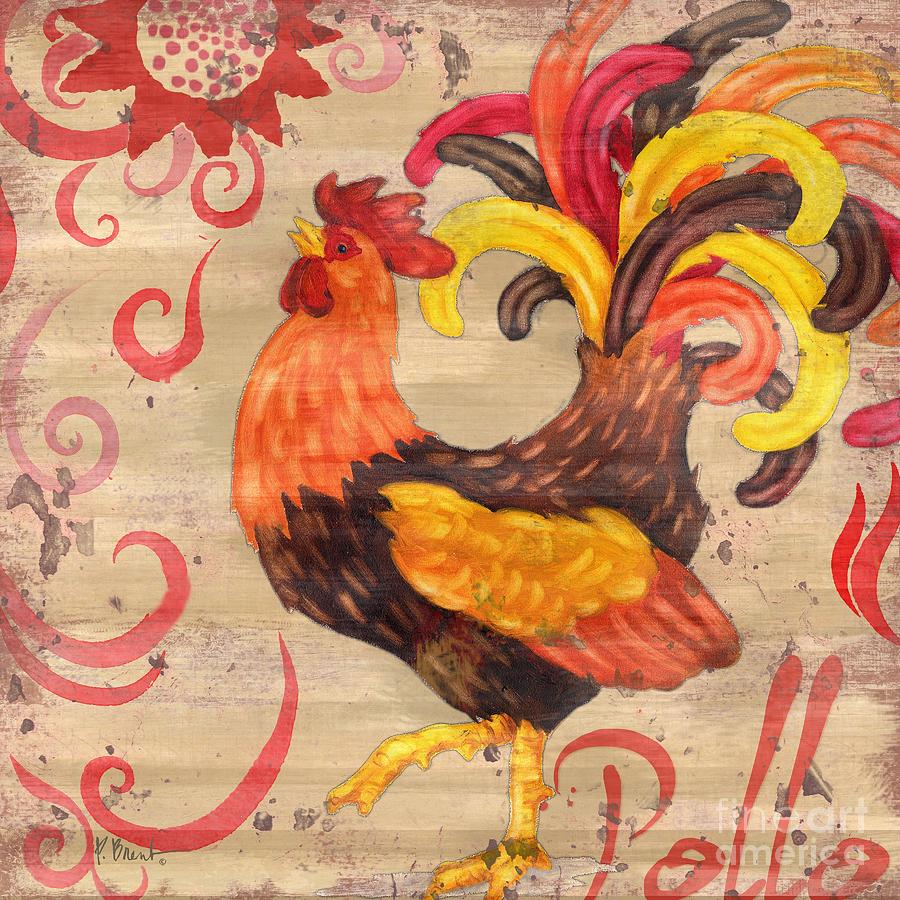 Rooster Painting - Royale Rooster II by Paul Brent
