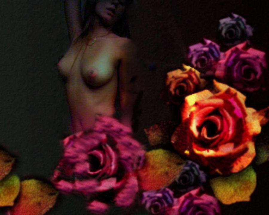 Nude Digital Art - Rozy by Kenneth Lambert