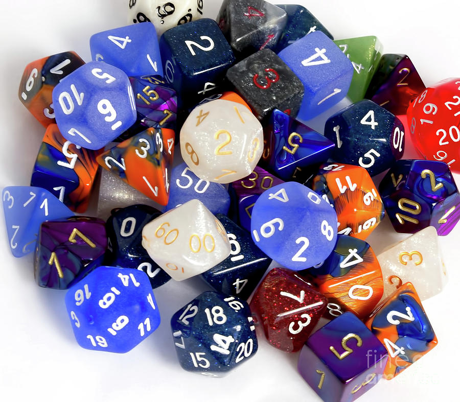 Rpg Dice Photograph By Liz Masoner