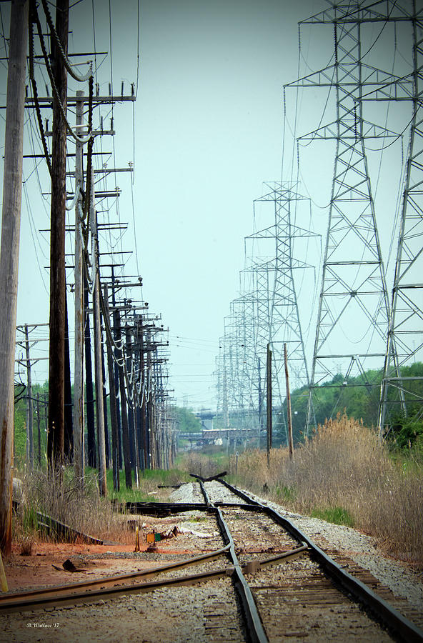 RR Tracks And Wires Photograph by Brian Wallace