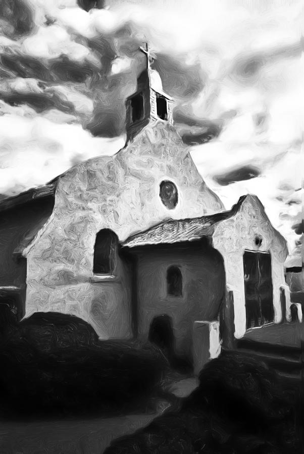 Rt 4 Church Painting by Lou  Novick
