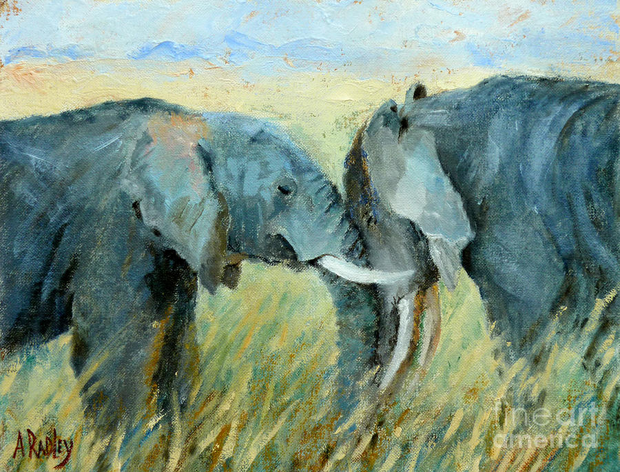 Two Together Painting by Ann Radley