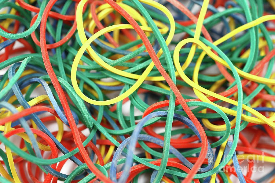 Rubber bands Photograph by Gaspar Avila - Fine Art America