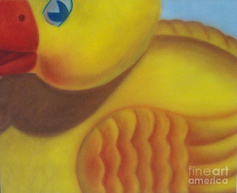 Duck Pastel - Rubber Ducky by Emily Young
