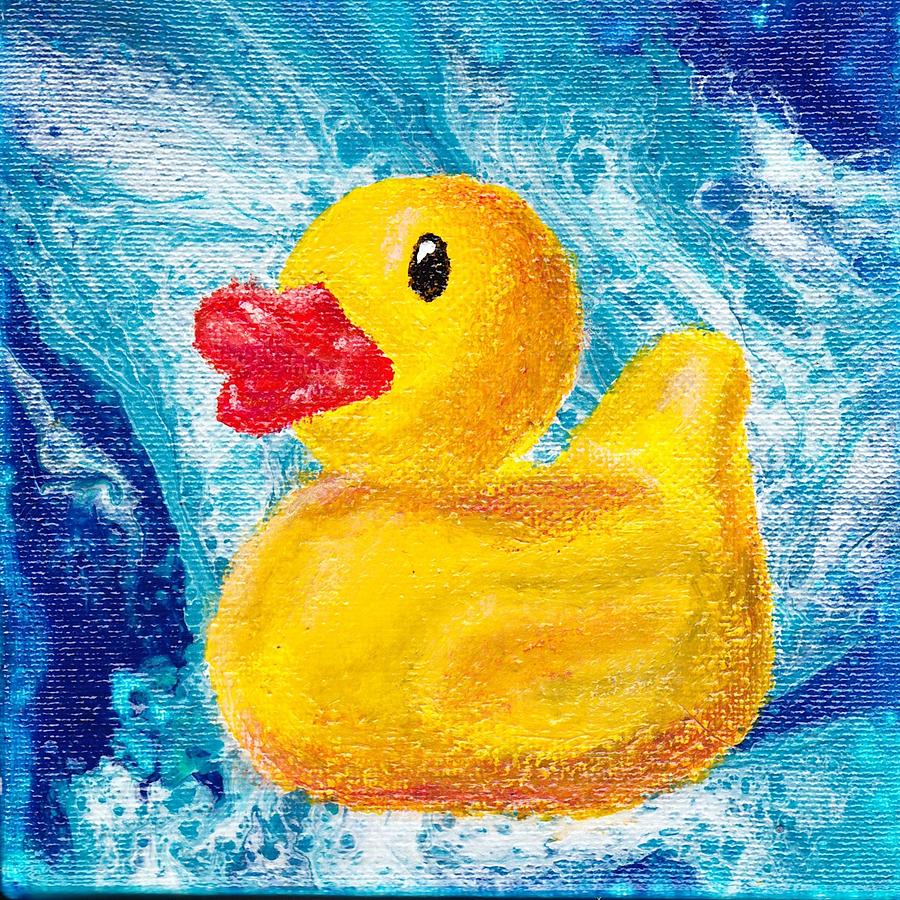 Rubber Ducky Painting by Stormy Miller