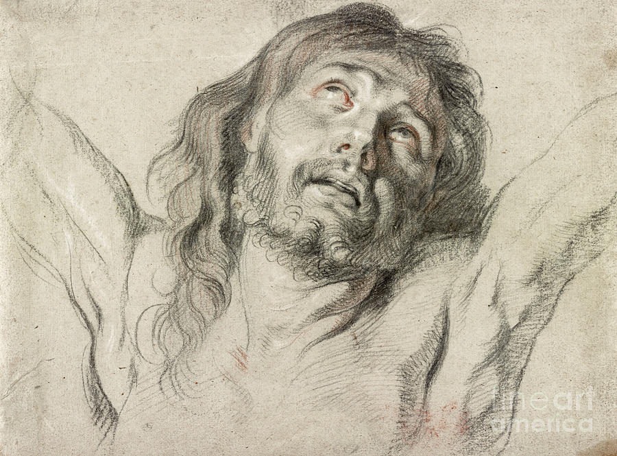 Rubens, Christ.  Drawing by Granger