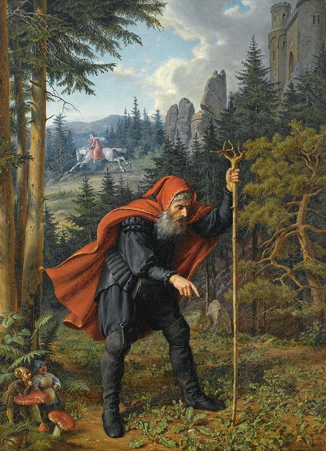 Rubezahl  Painting by Theobald Freiherr von Oer