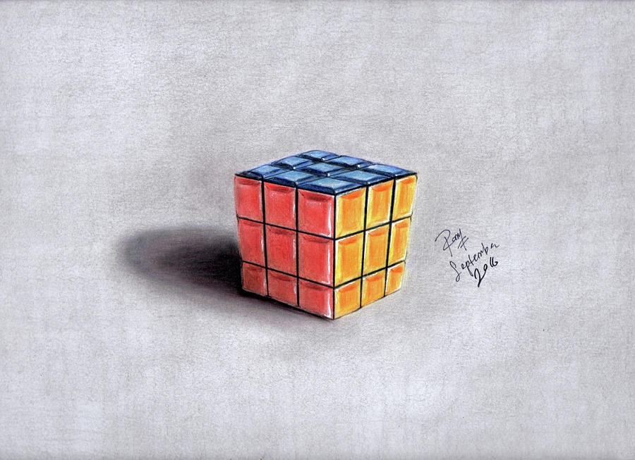 Rubik S Cube Drawing By R A M I