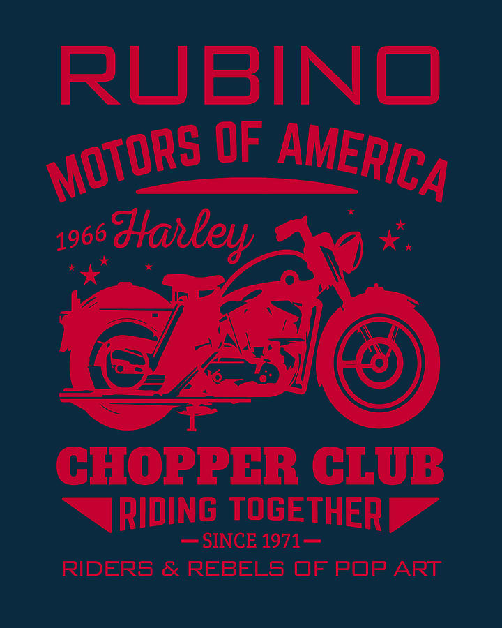 Rubino Motorcycle Club Painting by Tony Rubino