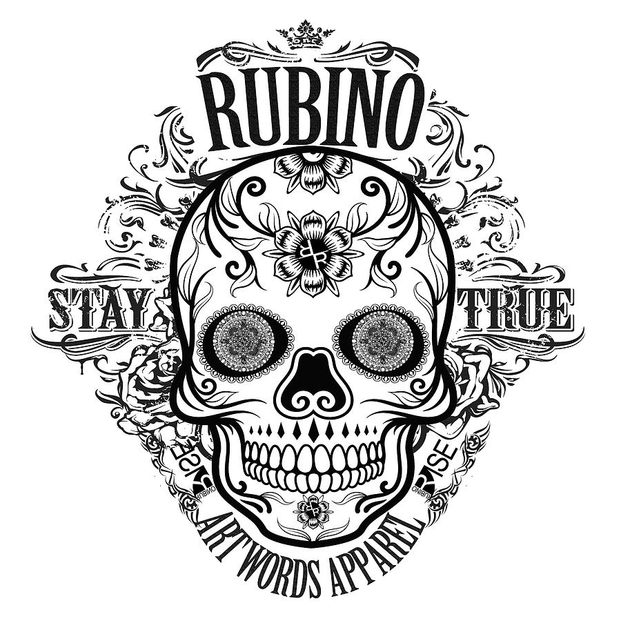 Rubino Rise Up Skull 2 Painting by Tony Rubino
