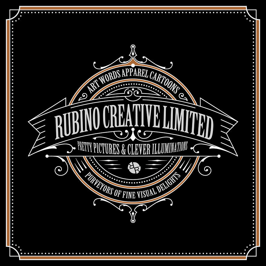 Rubino Vintage Sign Mixed Media by Tony Rubino