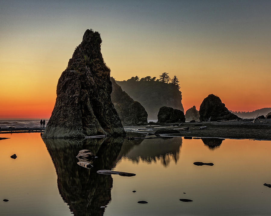 Ruby Beach at Sunset Photograph by Kyle Lee