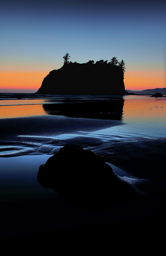 Ruby Beach Sunset Afterglow Photograph by JR Hudson