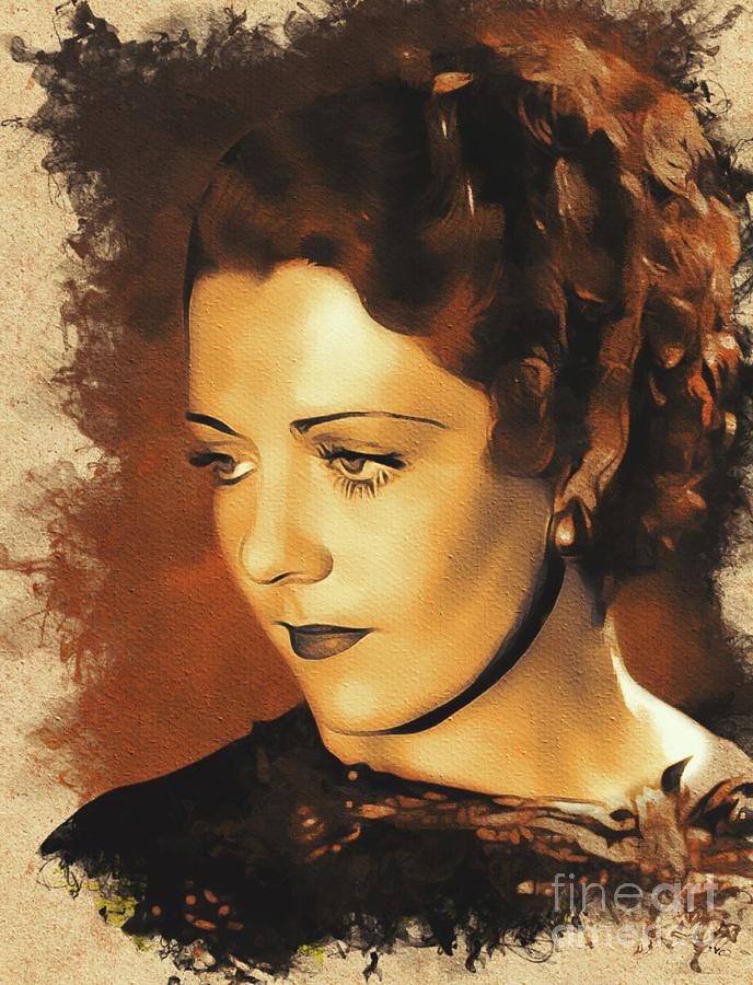 Hollywood Painting - Ruby Keeler, Movie Legend by Esoterica Art Agency
