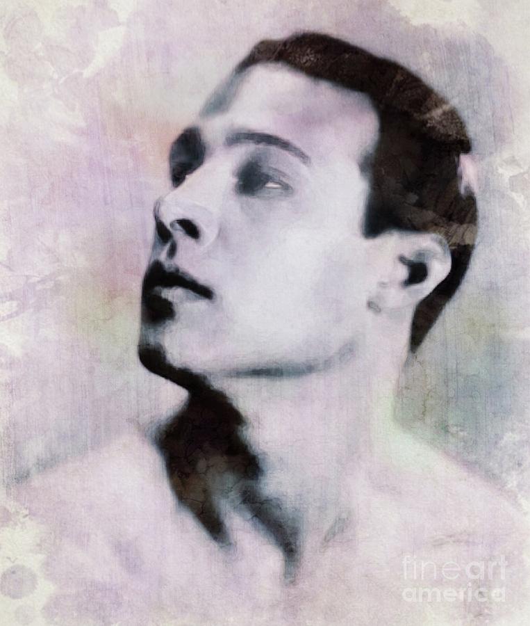 Hollywood Digital Art - Rudolph Valentino, Vintage Actor by Esoterica Art Agency