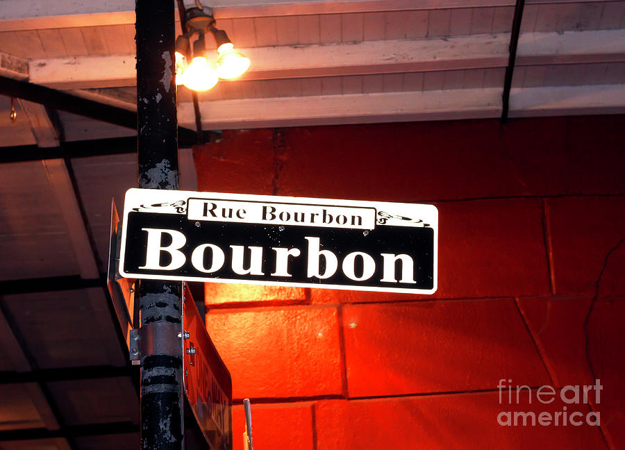 Rue Bourbon Lights New Orleans Photograph by John Rizzuto - Fine Art ...