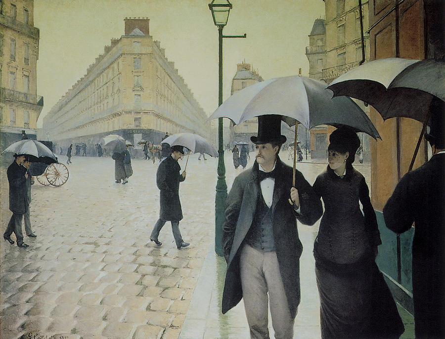 Rue de Paris Wet Weather Painting by Gustave Caillebotte