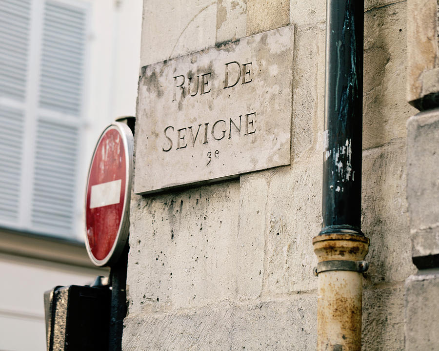 Rue de Sevigne - Paris Photography Photograph by Melanie Alexandra Price