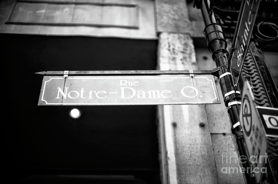 Rue Notre Dame Montreal Photograph by John Rizzuto