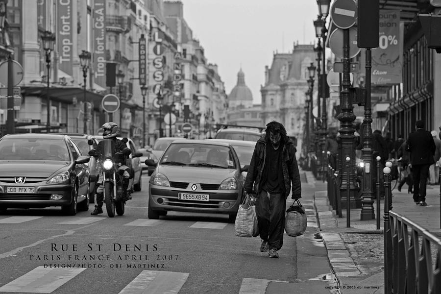 Paris Photograph - Rue St Denis by Obi Martinez