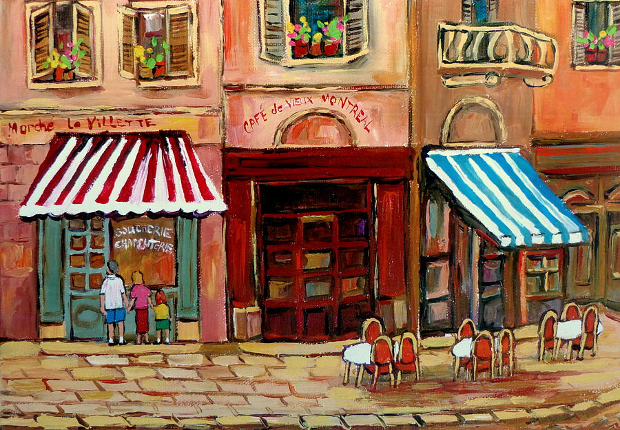 Rue St Paul Montreal Painting By Carole Spandau - Fine Art America