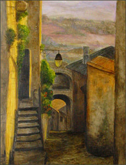 France Painting - Ruelle on Provence by Margot Koefod