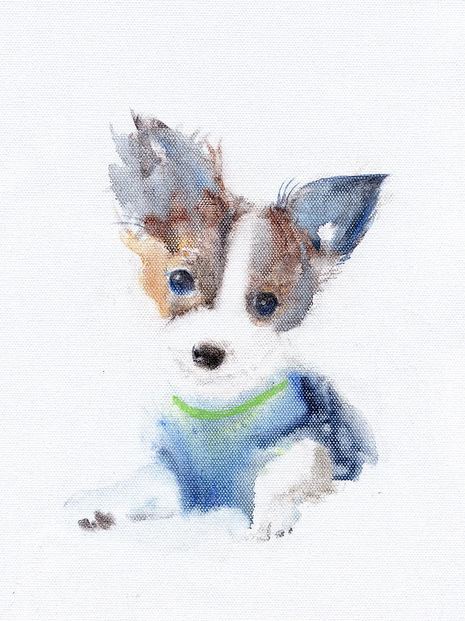 Little Friend Painting by Kazumi Whitemoon