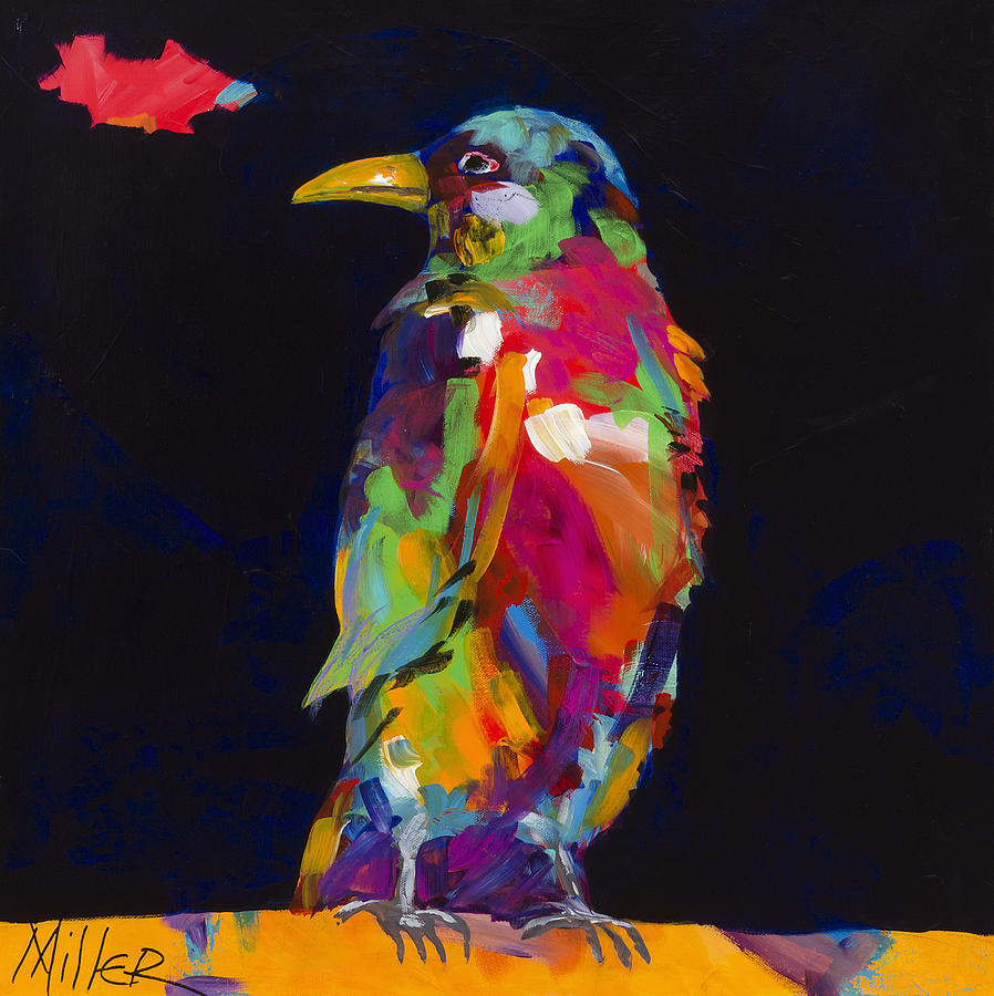 Ruffled Feathers Painting by Tracy Miller