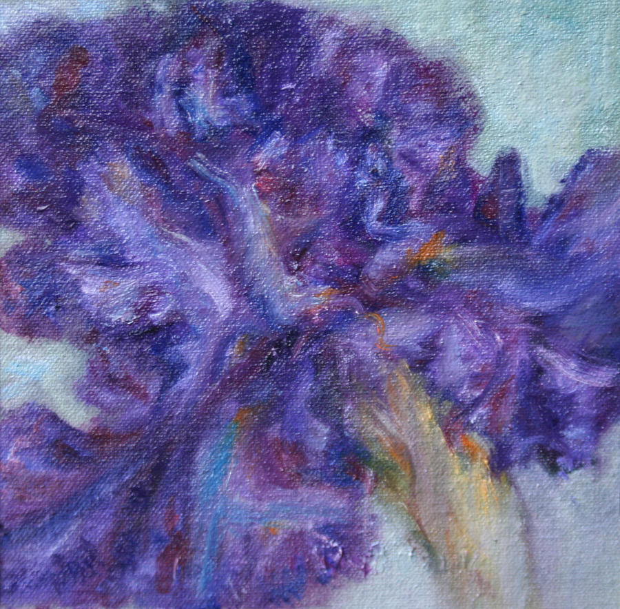 Iris Painting - Ruffled by Quin Sweetman