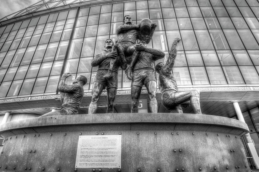 Rugby League Legends Statue  Photograph by David Pyatt
