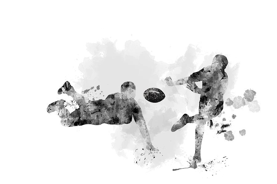 Rugby Players Digital Art by Marlene Watson