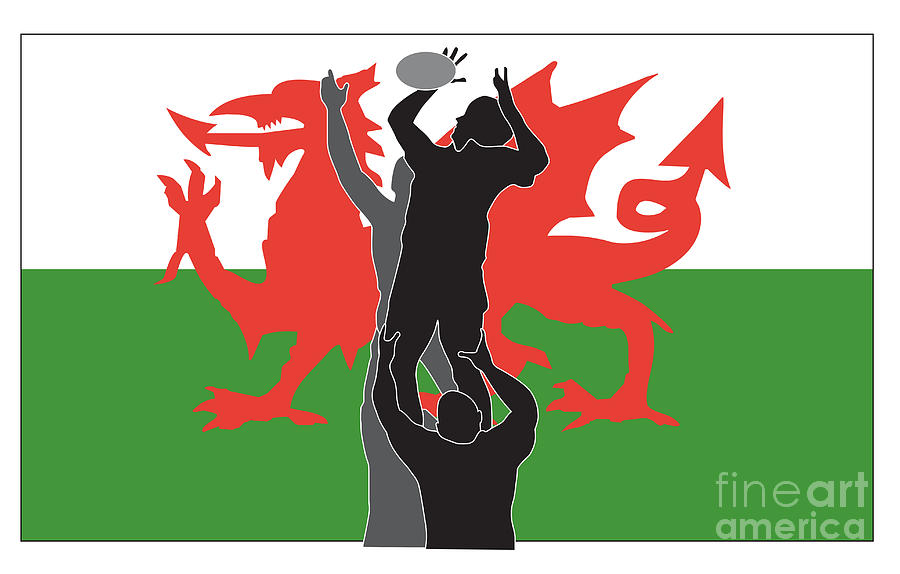 Rugby Wales Digital Art