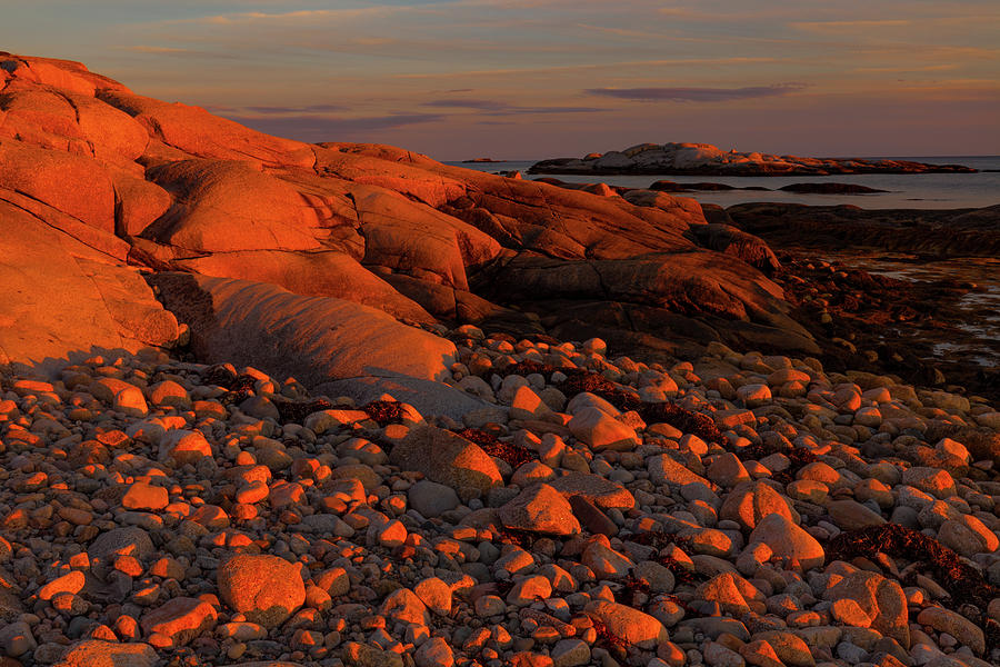 Rugged Coastline And Islands At Sunset Photograph by Irwin Barrett