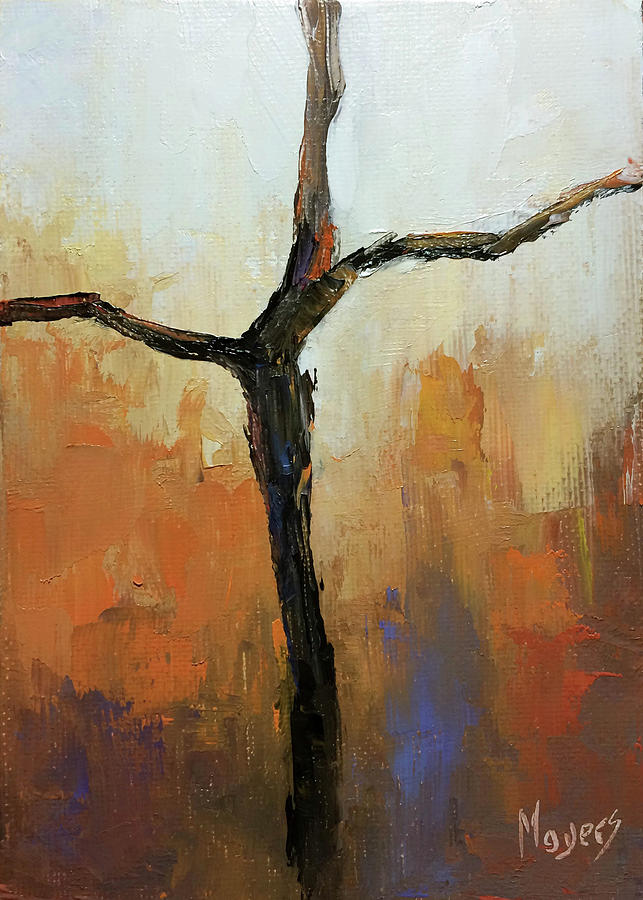 Abstract Painting - Rugged Cross by Mike Moyers